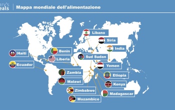 Mappa per la giornata mondiale alimentazione