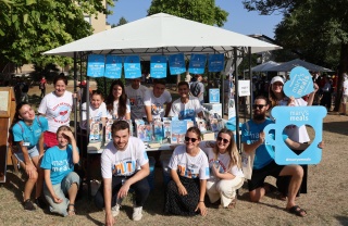Image of Mary's Meals supporters standing together.