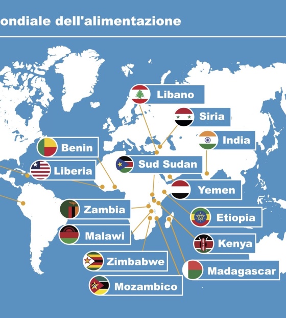 Mappa per la giornata mondiale alimentazione