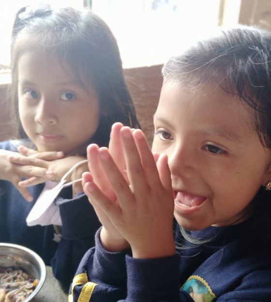 Children in school in Ecuador