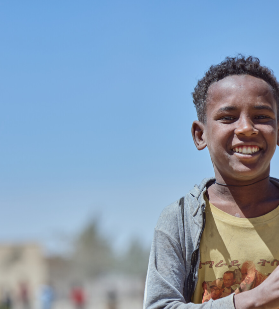 Child in school in Ethiopia