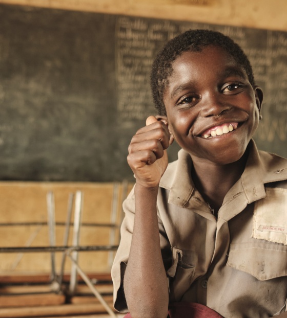 Child at school in Zimbabwe