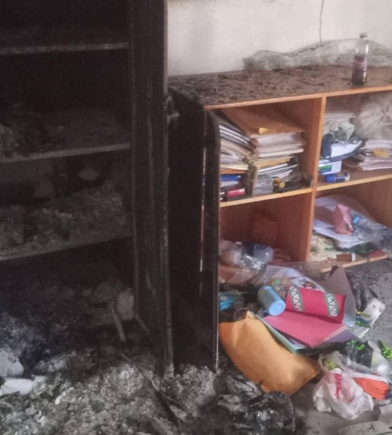 Scuola bruciata Haiti