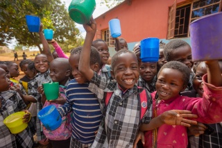 bimbi felici in Zambia