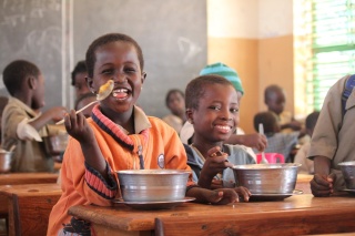children at school in Benin