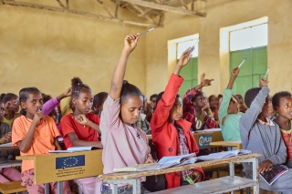 Children in school in Ethiopia