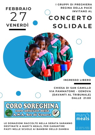 Locandina concerto alpini Genova 2026