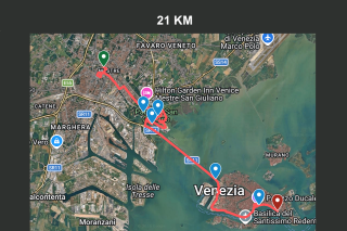 21 km percorso